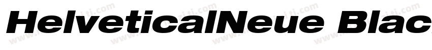 HelveticalNeue BlackExt字体转换